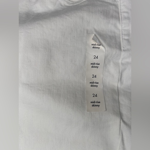 Ava & Viv Women’s Plus Size Mid-Rise Ankle Skinny Jeans, Sz.24, White - Picture 9 of 16